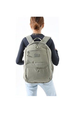 Baginn Unisex Sırt Çantası Paraşüt Kumaş Hafif Çok Cepli Yağmur İtici Kumaş 42 28 Cm 571 Collection Bej