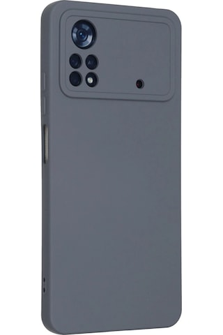 Newface Xiaomi Poco X4 Pro 5g Kılıf Nano İçi Kadife Silikon Semeglbl - 3 - Gri