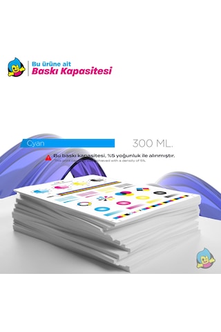 Hp 738 Xl 676m6a 300 Ml Mavi Uyumlu Kartuş / Designjet T850 / T950