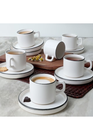 Simply Stackable Çay Takımı 12 Parça 6 Kişilik 19985 Beyaz