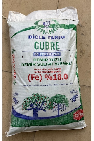 Sbc Demir Sülfat,arteras&riseherb Barkodlu Demir Sülfat Gübresi ,demir Tuzu Kara Boya 25 Kg 25 KG