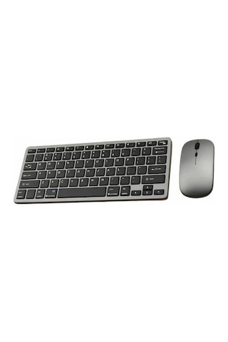 Bluetooth Ve 2. 4g Destekli Kablosuz Klavye Mouse Seti Şarj Edilebilir
