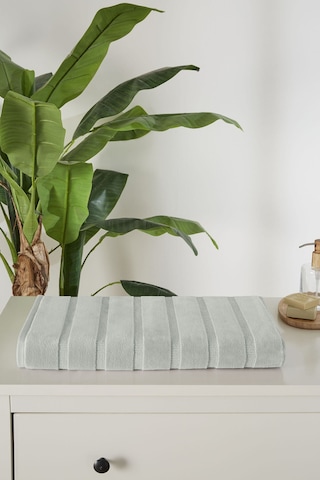 Özdilek Sadem Organik Stripe Banyo Paspası 60x100 Cm Yeşil