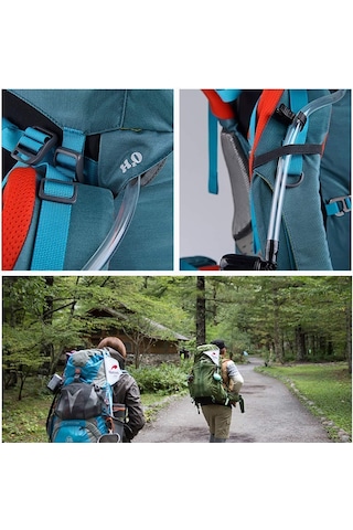 Naturehike 65+5 Lt Trekking Sırt Çantası Yeşil