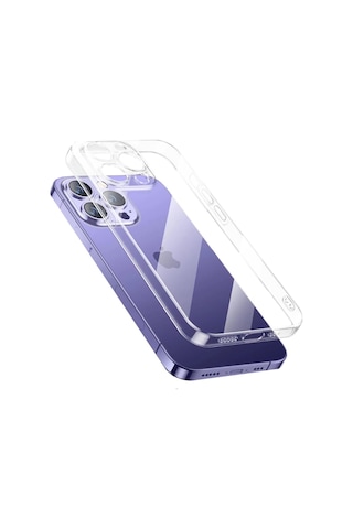 Apple Uyumlu iPhone 14 Pro Max Kilif Seffaf Sert Pc Zore Vayt Kilif 556937562