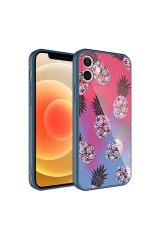 Apple Uyumlu iPhone 11 Kılıf Kamera Korumalı Desenli Sert Silikon Zore Epoksi Kapak NO3