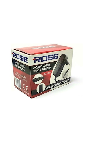 Rose 12Volt 2Amper 12V 2A Adaptör 5.5 x 2.5 MM Jak Fişli