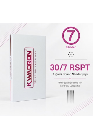 Kwadron Pmu Optima 30/7 Rspt Round Shader Point Taper - Kartuş Pmu İğnesi