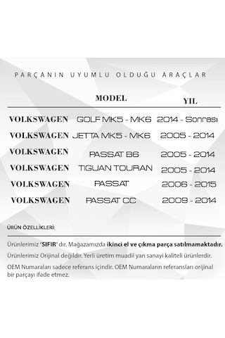 Volkswagen Tiguan Touran 2005-2014 İçin Cam Açma Düğme Kapağı
