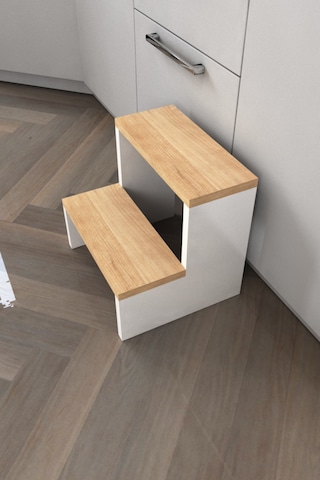 Bicabin Step Mutfak Tabure Çocuk Banyo Basamak Yükseltici- Atlantik Çam/Beyaz