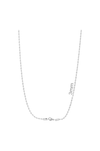 Brezza Lusso Jewelry Burgu Örgü Erkek Çelik Zincir Kolye