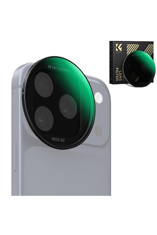 K&f Concept İphone 17 Pro Ve Pro Max İçin Ayarlanabilir Nd2-32 Filtre Black