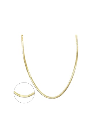 Çelik İtalyan Zincir Altın Kaplama 3 Mm Zn-135 Altın