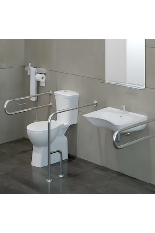 Turavit ENG1603 Engelli Kanallı Klozet Nkp Yavaş Kapak