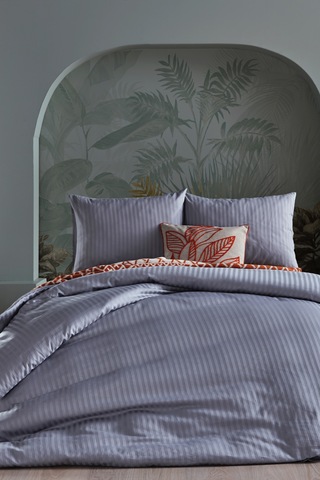 Doqu Home Saten Artline Nevresim Takımı Çift King Size - Gri