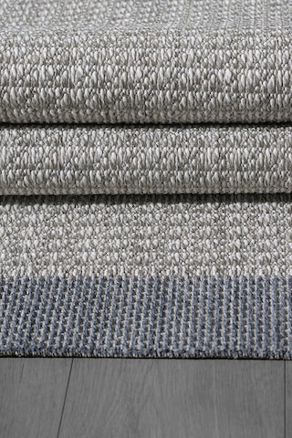 Konfor Sisalux 3092 Gri Jüt Tabanlı Modern Dokuma Kilim Sisal Hasır Halı Gri