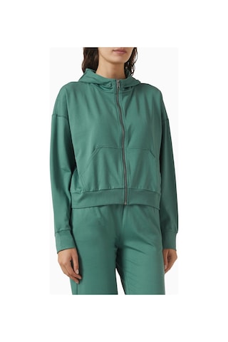 Vuori Halo Modern Zip Hoodie, Dreamknit Rahat Ve Şık Günlük Sweatshirt Yeşil