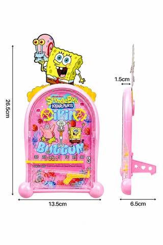 Pinball Sunger Bob Eğitici Oyuncak Retro Eğitici Oyuncak Pembe