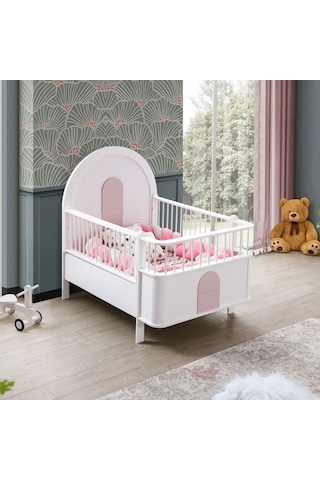 Mdf Beşik Venüs Büyüyen Beşik + 1 Adet Comfort Yatak 90x130 Beyaz