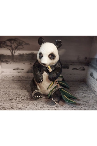 Calimera Toys Hayvan Figürleri Oyuncak Bambu Yiyen Panda Hayvan