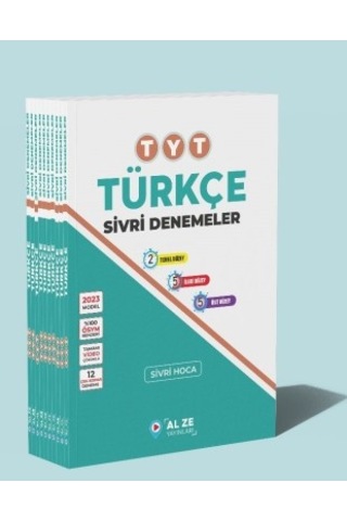 Alze Yayınları Tyt Türkçe Sivri Denemeler