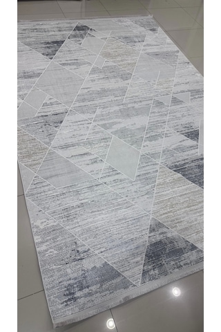 Safyün Halı Kadife Kf446 Gri 200 X 290 Renkli
