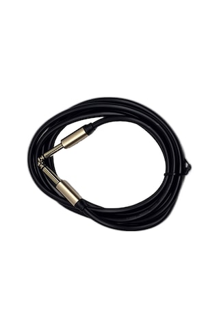 1.8 Metre 6.35 Mm To 6.35 Mm Ses Kablosu - Stereo Çivi Jak Enstrüman Ve Amfi Bağlantı Kablosu