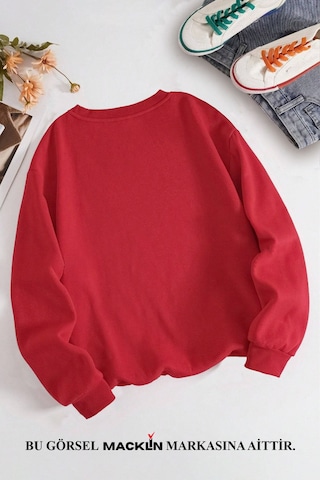 Macklin Sevgili Çift Kombin Hello Kitty Spiderman Göğüs Baskılı Bisiklet Yaka Sweatshirt 2li Set Takım Mavi Kırmızı Mck1386 Çok Renkli