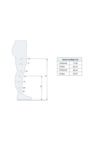 Varimed Diz Altı Açık Burun (Ccl3) Lenf Çorabı