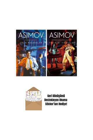Çelik Mağaralar Robot Serisi 1. Kitap + Toz Gibi Yıldızlar Galaktik İmparatorluk Serisi 1