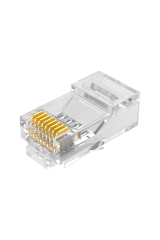 Canovate 25 Adet Bakır Konnektör Cat6A Utp Rj45 Plug Soket