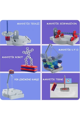 Manyetizma Deney Seti Tek Set 12 Deney Öğrenci Modeli