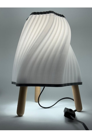 Abajur Galaksi Beyaz, Samanyolu Temalı Abajur, Modern Yer Lambası