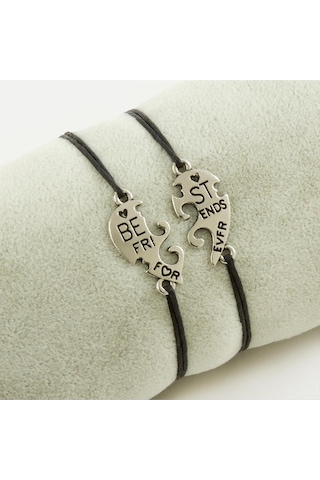 Csmtex 6 Best Friends Arkadaş Deri Set Kolye-siyah Çok renkli