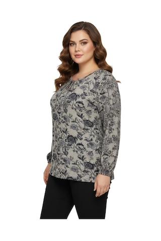 Wearon Kadın Yumoş Yaka Bağcıklı Modelli Bluz Bgl-st05138 Bej
