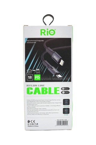 Rio Tech 3a Quick Charging Usb Type-c To Lightning Data Kablosu