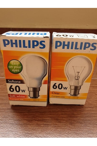 60 W Philips Gün Işığı Soft Ampul E27 Duy 1 Adet