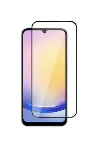 Nourthkiingdom Galaxy A25 Uyumlu Kenarları Kırılmaya Dayanıklı Cam Ekran Koruyucu