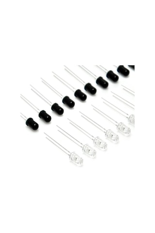 5mm Kızılötesi Alıcı Verici Led Set 940nm - 10 Ar Adet