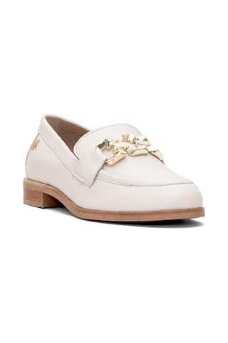 Venüs 2455212 Kadın Tokalı Loafer Ayakkabı Bej