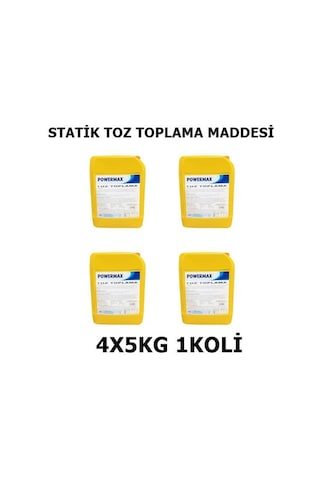 Powermax Statik Toz Toplama Maddesi Toz Toplama Deterjanı 4x5 Kg1