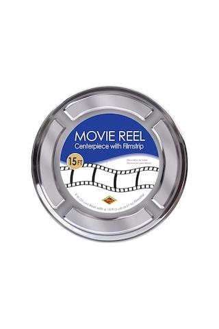 Beistle 2 Parça Ödül Gece Film Makarası Film Şeridi İle Orta Parça Kırmızı Halı Hollywood Parti Dekorasyonları, 9" Ve 15", Siyah/beyaz 7/8 Yaş