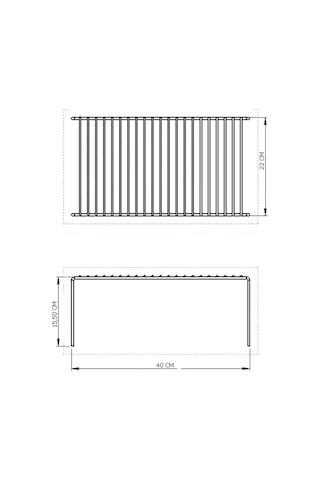 Edora Home Dolap İçi Düzenleyici Çok Amaçlı Gümüş Raf - Metal Paslanmaz