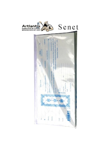 Senet Koçanı 50 Li 1 Paket Senet Bono Borç Alacak Senedi Poşetli 12x25 Cm
