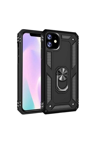 Apple Uyumlu iPhone 11 Kılıf Zore Vega Kapak Siyah