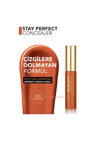 Flormar Stay Perfect Yüksek Pigmentli & Yarı Mat Bitişli Likit Kapatıcı 013mangofılter