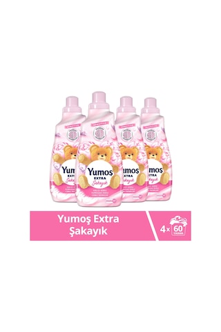 Yumoş Extra Konsantre Çamaşır Yumuşatıcısı Şakayık 4 x 1440 ML