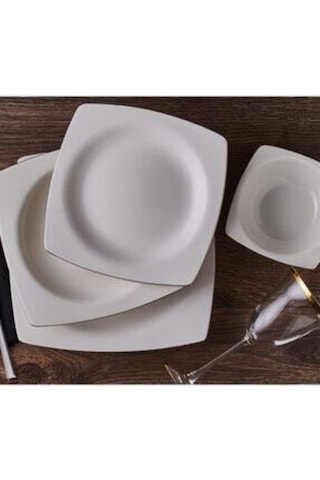 Bernardo Twinkle Gold 53 Parça Yemek Takımı Beyaz - Altın