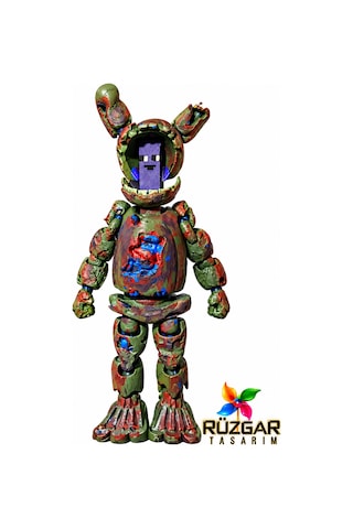 Fnaf Five Nights At Freddy's Springtrap 2 Fnaf Eklemli Oyuncak William Afton Silüeti