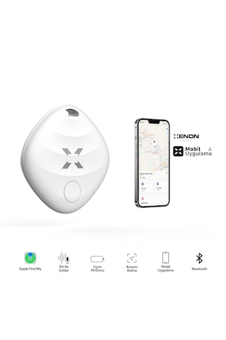 Xenon Smart Air Tag Kayıp Eşya Bulucu Apple Uyumlu iOS Akıllı Bluetooth X6605